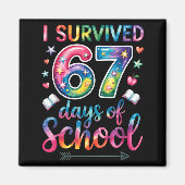 I Survived 67 Days Of School 67th Day Of School Si Magneet (Voorkant)