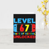 I Survived 67 Days Of School Bruh Students Six Sev Kaart (Gele Bloem)