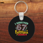 I Survived 67 Days Of School Cafeteria Chaos Check Sleutelhanger (Voorkant)