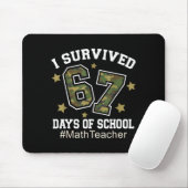 I Survived 67 Days Of School Camo 6 7 Meme Math Te Muismat (Met muis)