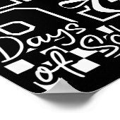 I Survived 67 Days Of School Checkered Coquette Bo Poster (Hoek)