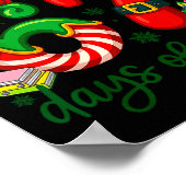 I Survived 67 Days Of School Christmas Candy Cane  Poster (Hoek)