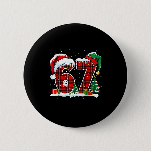 I Survived 67 Days Of School Christmas Funny Teach Ronde Button 5,7 Cm (Voorkant)