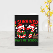 I Survived 67 Days Of School Christmas Six Seven M Kaart (Gele Bloem)
