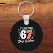 I Survived 67 Days Of School Cl Paper Meme  Sleutelhanger (Voorkant)
