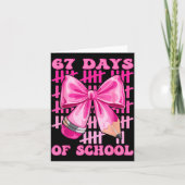 I Survived 67 Days Of School Cool Teacher Design  Kaart (Voorkant)