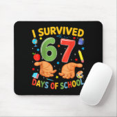 I Survived 67 Days Of School Cool Teacher Design  Muismat (Met muis)