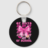 I Survived 67 Days Of School Cool Teacher Design  Sleutelhanger (Voorkant)