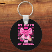I Survived 67 Days Of School Cool Teacher Design  Sleutelhanger (Voorkant)