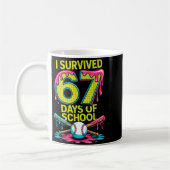 I Survived 67 Days Of School Funny 67 Baseball Sli Koffiemok (Links)