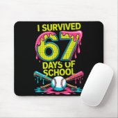I Survived 67 Days Of School Funny 67 Baseball Sli Muismat (Met muis)