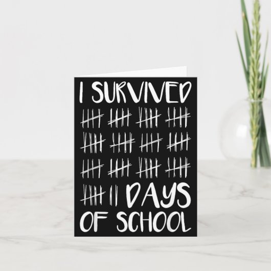 I Survived 67 Days Of School Funny 67 Meme Tally M Kaart (Voorkant)