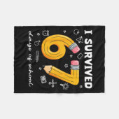 I Survived 67 Days Of School Funny 67 Meme Teacher Fleece Deken (Voorkant (Horizontaal))