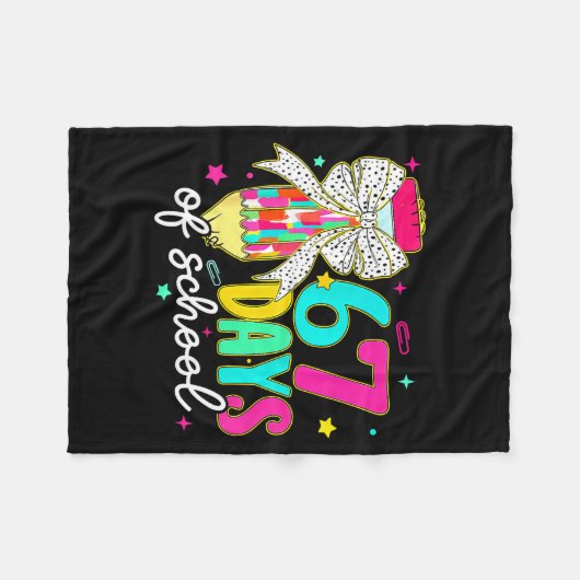 I Survived 67 Days Of School Funny 67 Meme Teacher Fleece Deken (Voorkant (Horizontaal))