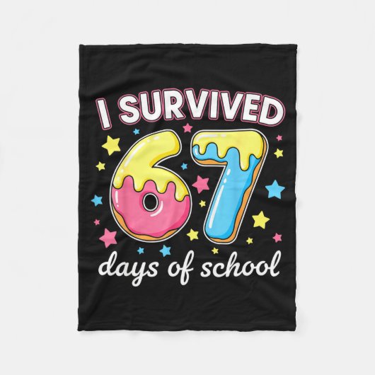 I Survived 67 Days Of School Funny 67 Meme Teacher Fleece Deken (Voorkant)