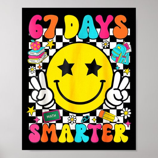 I Survived 67 Days Of School Funny 67 Meme Teacher Poster (Voorkant)