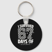 I Survived 67 Days Of School Funny 67 Meme Teacher Sleutelhanger (Voorkant)