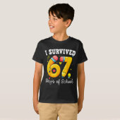 I Survived 67 Days Of School Funny 67 Meme Teacher T-shirt (Voorkant volledig)
