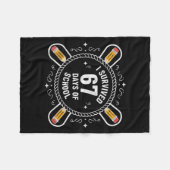 I Survived 67 Days Of School Funny 67 Teachers Stu Fleece Deken (Voorkant (Horizontaal))