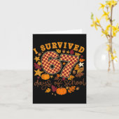 I Survived 67 Days Of School Funny 67 Teachers Stu Kaart (Gele Bloem)