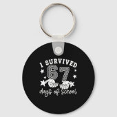 I Survived 67 Days Of School Funny 67 Teachers Stu Sleutelhanger (Voorkant)