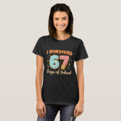 I Survived 67 Days Of School Funny 67 Teachers Stu T-shirt (Voorkant volledig)