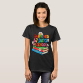 I Survived 67 Days Of School Funny 67 Teachers Stu T-shirt (Voorkant volledig)