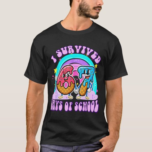 I Survived 67 Days Of School Funny 67 Teachers Stu T-shirt (Voorkant)