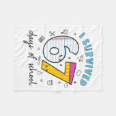 I Survived 67 Days Of School Funny 6 7 Meme Teache Fleece Deken (Voorkant (Horizontaal))