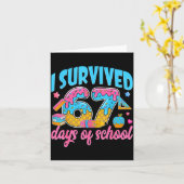 I Survived 67 Days Of School Funny 6 7 Meme Teache Kaart (Gele Bloem)