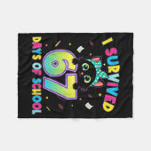 I Survived 67 Days Of School Funny Cat Six Seven M Fleece Deken (Voorkant (Horizontaal))
