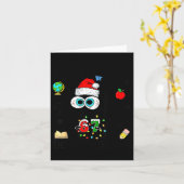 I Survived 67 Days Of School Funny Christmas Black Kaart (Gele Bloem)