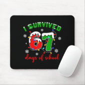 I Survived 67 Days Of School Funny Christmas Teach Muismat (Met muis)