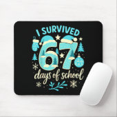 I Survived 67 Days Of School Funny Christmas Teach Muismat (Met muis)