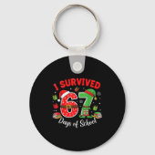 I Survived 67 Days Of School Funny Christmas Teach Sleutelhanger (Voorkant)