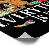 I Survived 67 Days Of School Funny Dog Lover Scien Poster (Hoek)