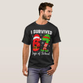 I Survived 67 Days Of School Funny Elf Christmas S T-shirt (Voorkant volledig)