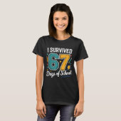 I Survived 67 Days Of School Funny Gen Alpha Quote T-shirt (Voorkant volledig)