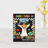 I Survived 67 Days Of School Funny Goose Boys 2nd Kaart (Gele Bloem)