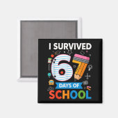 I Survived 67 Days Of School Funny Kids Teacher St Magneet (Voorkant / Achterkant)