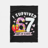 I Survived 67 Days Of School Funny Leopard Student Fleece Deken (Voorkant)