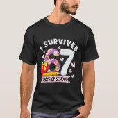 I Survived 67 Days Of School Funny Leopard Student T-shirt (Voorkant)
