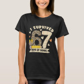 I Survived 67 Days Of School Funny Leopard Student T-shirt (Voorkant)