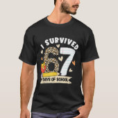 I Survived 67 Days Of School Funny Leopard Student T-shirt (Voorkant)