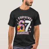 I Survived 67 Days Of School Funny Leopard Student T-shirt (Voorkant)