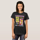 I Survived 67 Days Of School Funny Meme Boy Girl T T-shirt (Voorkant volledig)