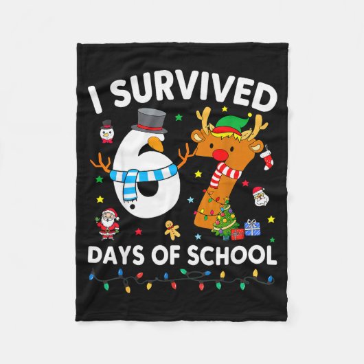 I Survived 67 Days Of School Funny Meme Six Seven  Fleece Deken (Voorkant)