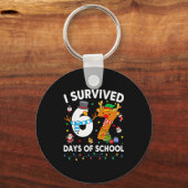 I Survived 67 Days Of School Funny Meme Six Seven  Sleutelhanger (Voorkant)