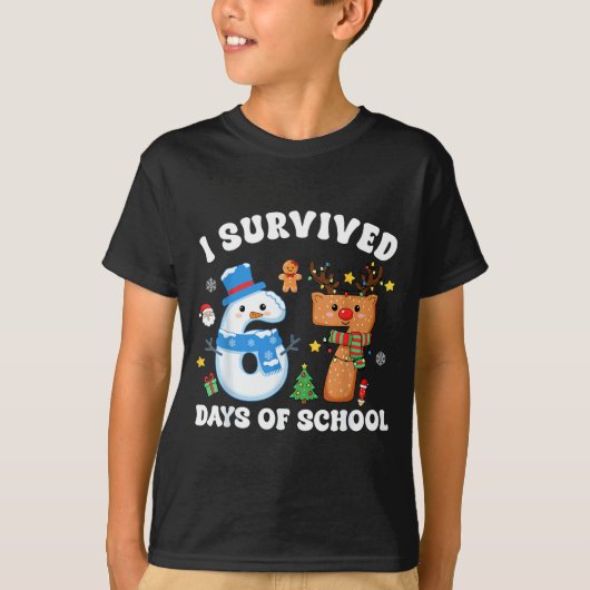 I Survived 67 Days Of School Funny Meme Six Seven T-shirt (Voorkant)