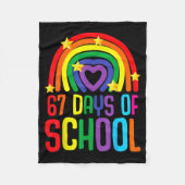 I Survived 67 Days Of School Funny Meme Student Te Fleece Deken (Voorkant)
